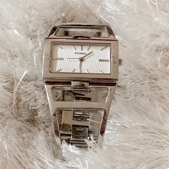 Fossil Women\'s Stainless Steel Wide Band Watch